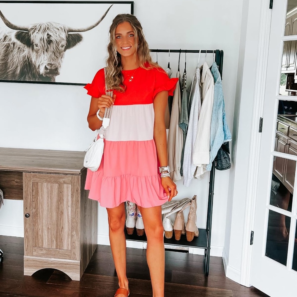 RUFFLE MINI DRESS